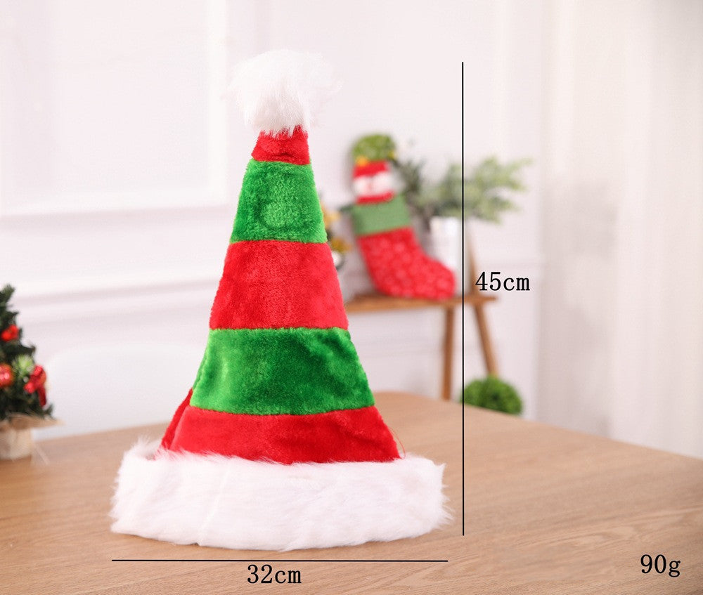 Fashion Double-layer Plush Christmas Decoration Hat