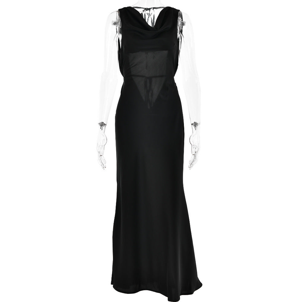 Women's Clothing Banquet Style Evening Lace Up Long Dress