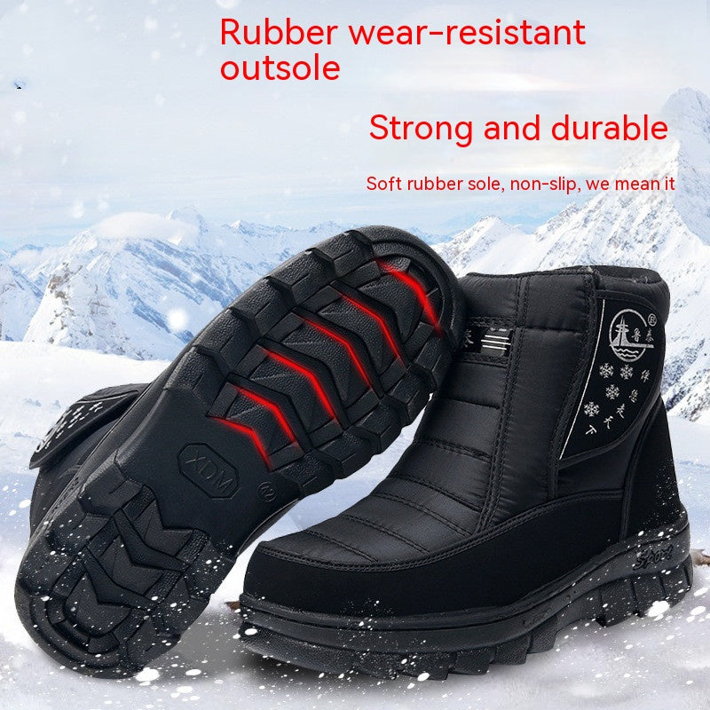 Winter High-top Warm And Wear-resistant Cotton Shoes