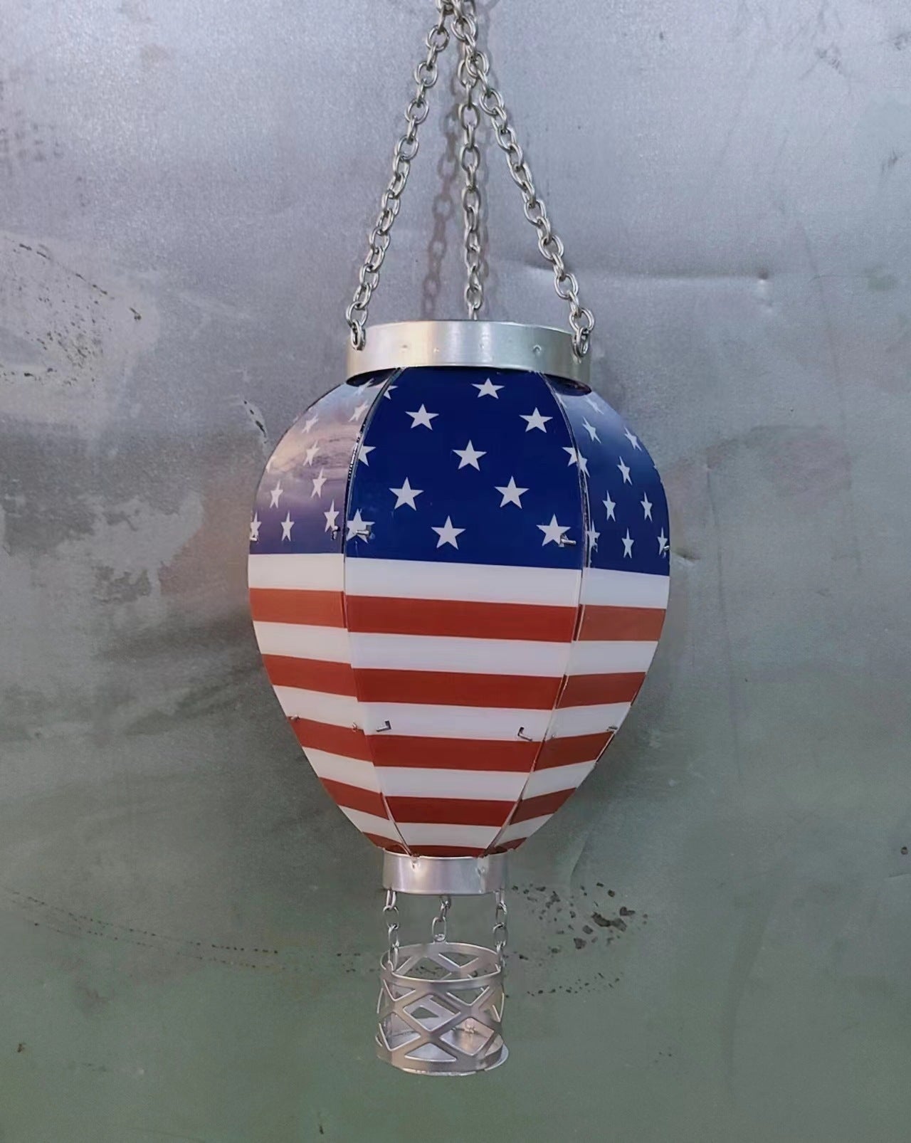 Christmas Solar Hot Air Balloon Lantern Outdoor Decoration