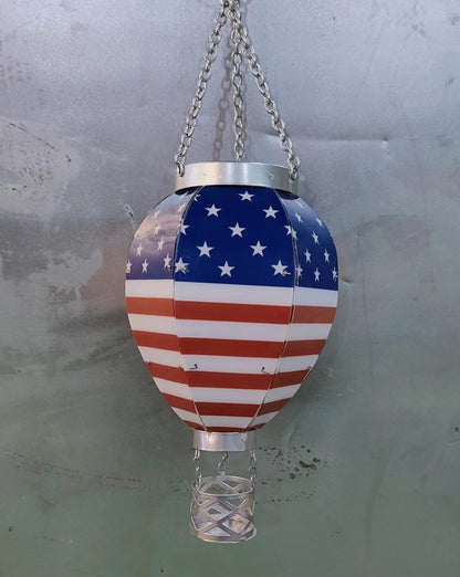 Christmas Solar Hot Air Balloon Lantern Outdoor Decoration