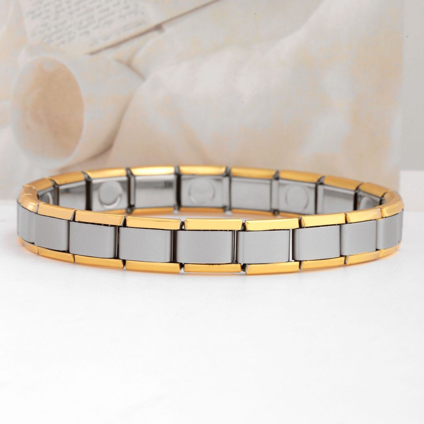 Women's 9mm Italian Elastic Mix Bracelet Fashion Stainless Steel DIY Youth Favorite Accessories