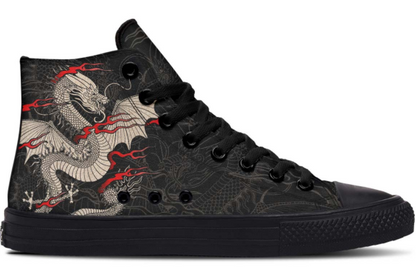 Printed Couple High-top Canvas Shoes