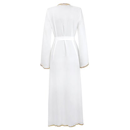 Bandage cardigan robe Muslim dress