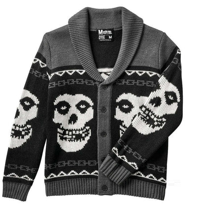 European And American Totem Y2g Fashion Fashion Brand Knitted Cardigan Sweater