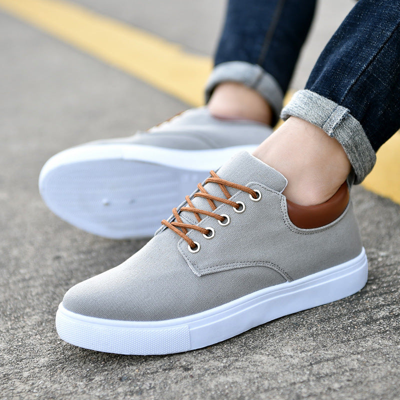 Casual Trendy Shoes Low-top Lace-up Canvas Shoes Breathable