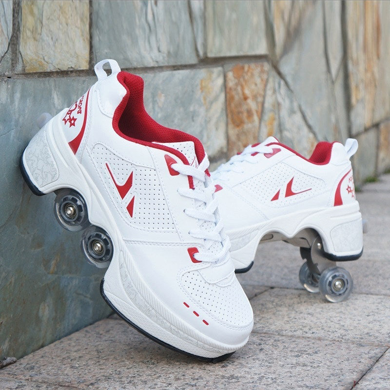 Breathable Childrens Heelys Single And Double Roller Skates