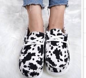 New Style Flat Non-Slip Lace-Up Comfortable Casual Single Shoes Women Mark Line Leopard Print Foreign Trade Large Size Wholesale 43