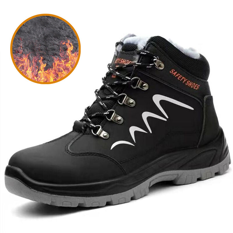 Labor Insurance Shoes Men'S Summer Breathable, Smelly Steel Toe Cap, Pierced Shoes, Casual Lightweight Wear-Resistant Work Shoes