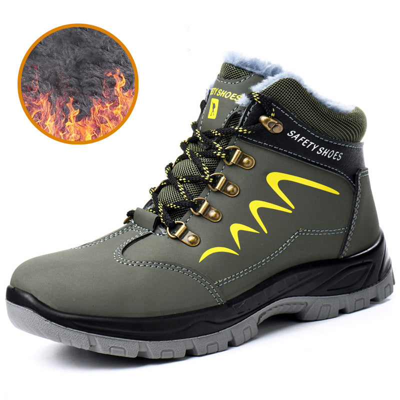 Labor Insurance Shoes Men'S Summer Breathable, Smelly Steel Toe Cap, Pierced Shoes, Casual Lightweight Wear-Resistant Work Shoes