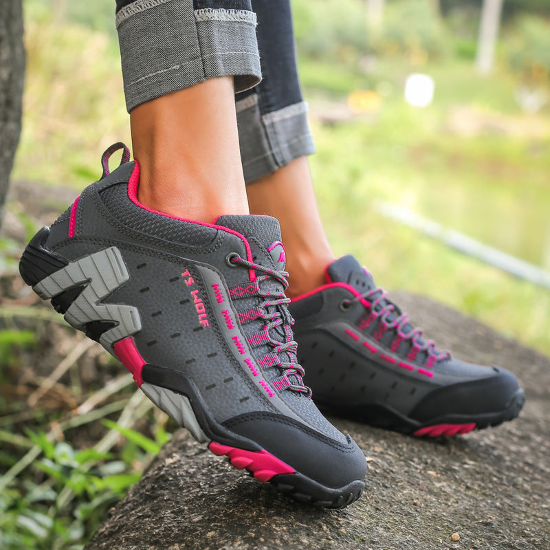 Men'S And Women'S Couple Hiking Shoes, Men'S Outdoor Travel Sports Shoes, Men'S Leather, Non-Slip Travel Hiking Outdoor Shoes, Women