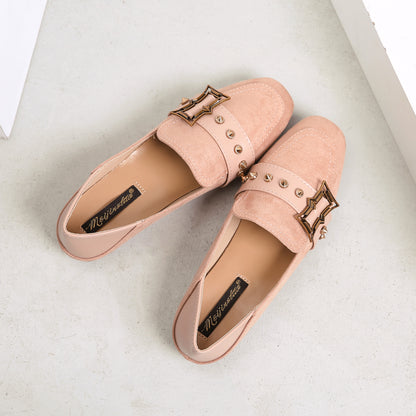 Spring Korean Style All-match British Style One-step Women's Flat Shoes