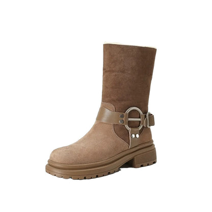 Women's Thick-soled Western Snow Boots