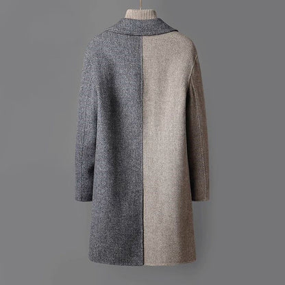 Men's Mid-length Woolen Coat Korean Style Loose