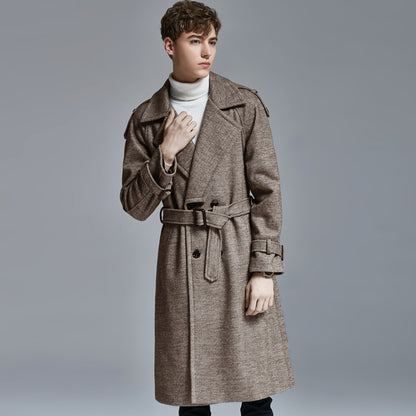 Classic Herringbone Coat for Men & Women - Stylish, Warm, and Durable