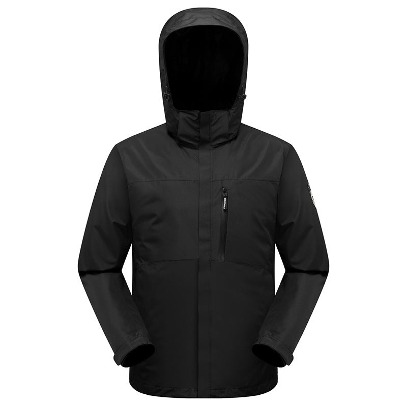 Three-in-one Down Cotton Waterproof Liner Windproof Shell Jacket