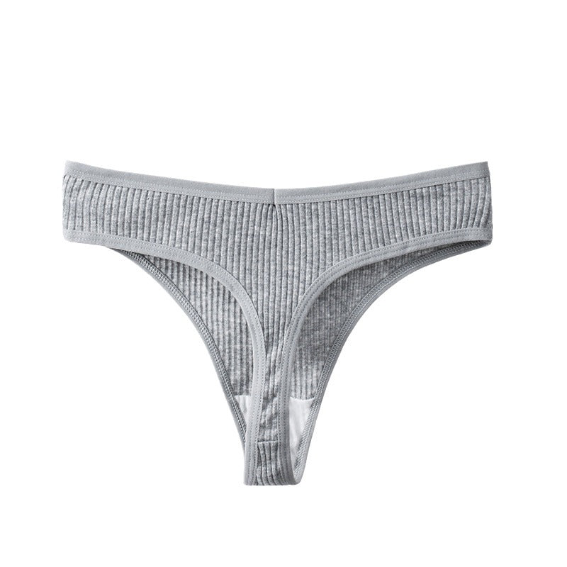 Women's Threaded Cotton Fashionable Simple Underwear Breathable And Comfortable