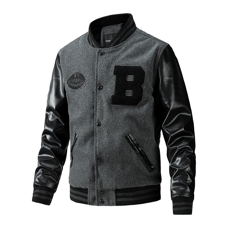 American Baseball Jacket Casual Embroidery Stitching