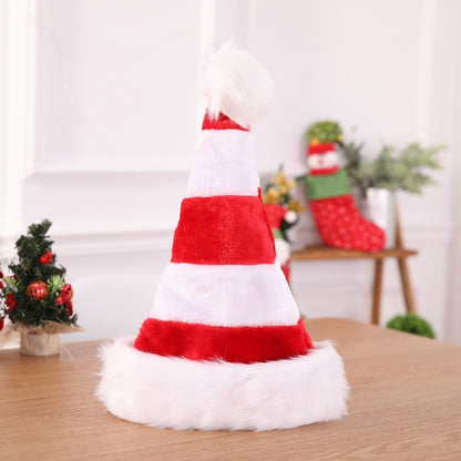 Fashion Double-layer Plush Christmas Decoration Hat