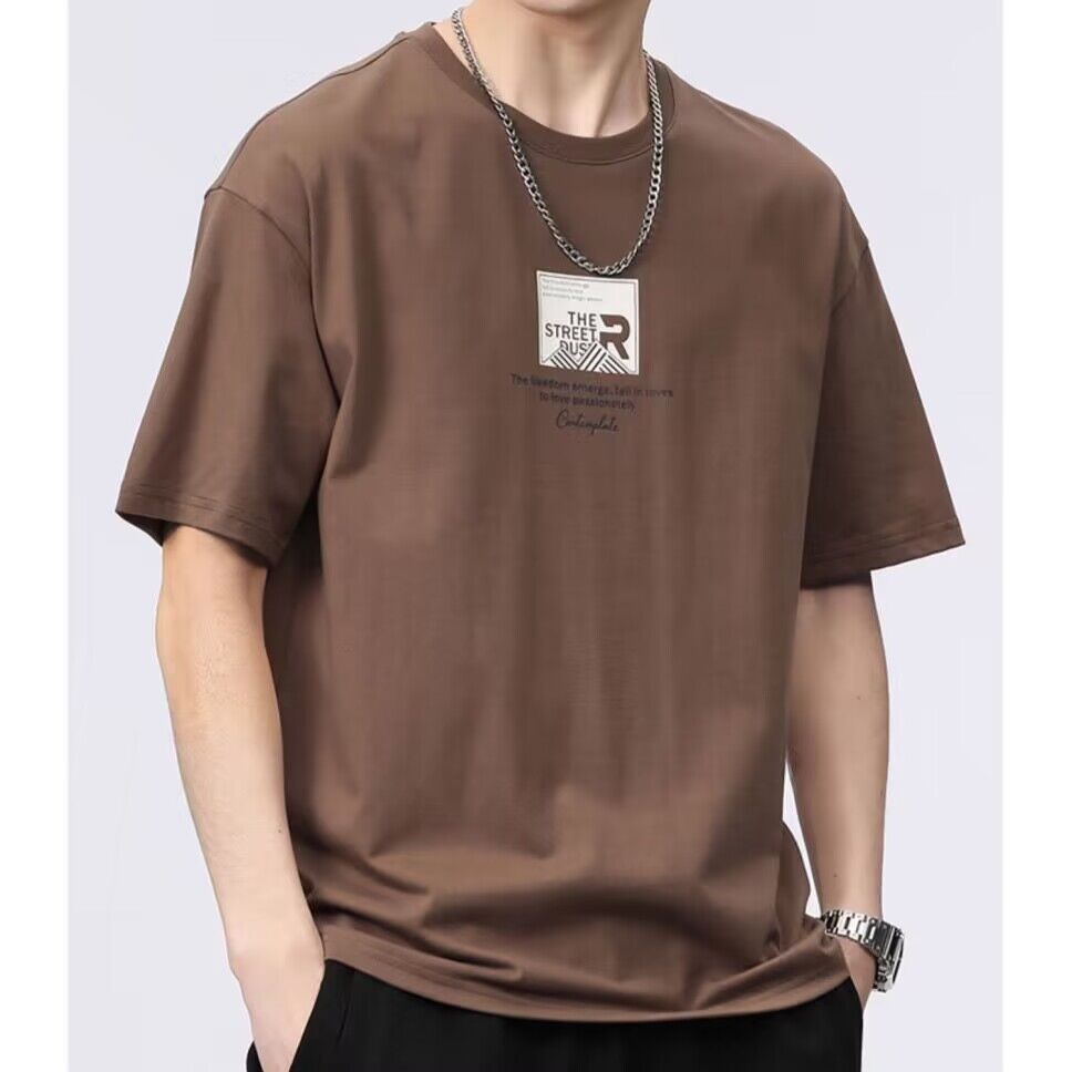 Cotton Base Shirt Fashion Brand Men's Clothing Short Sleeve