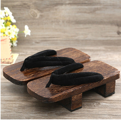 Men's Japanese Kimono Geta Clogs Bench