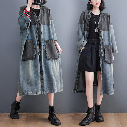 Women's Loose Long Sleeve Dress And Coat