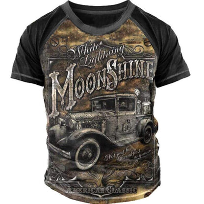 Slim-fitting Cool Digital Printing Casual Sports Short Sleeve