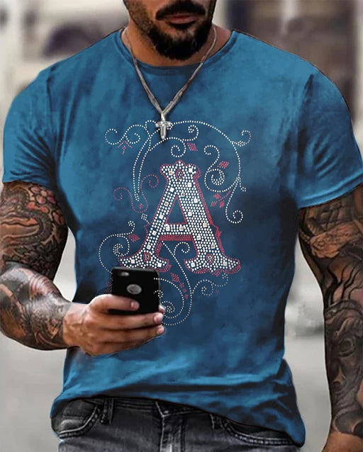 Men's Printed Short-sleeved T-shirt