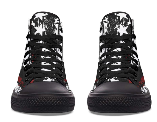 Printed Couple High-top Canvas Shoes