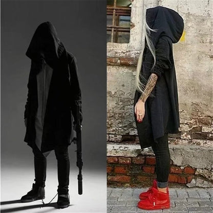 Mid-length Men's Hoodie Cape Cloak