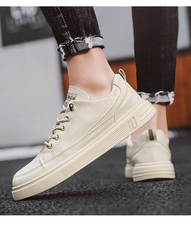 Korean Style Fashionable All-match White Shoes Men's Thin Casual Breathable Canvas Sneakers