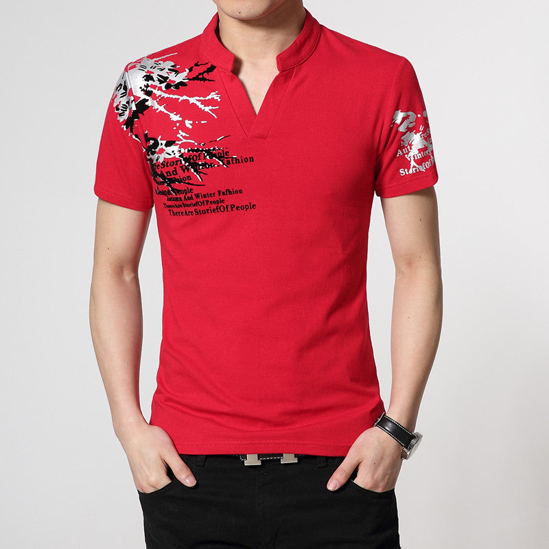 Summer Men's Short-Sleeved T-Shirt Plus Size Men's T-Shirt Bottoming Shirt