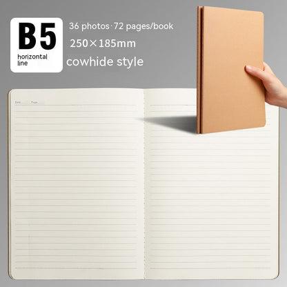 B5 Notebook Student Exercise Book Kraft Paper Stitching Notepad