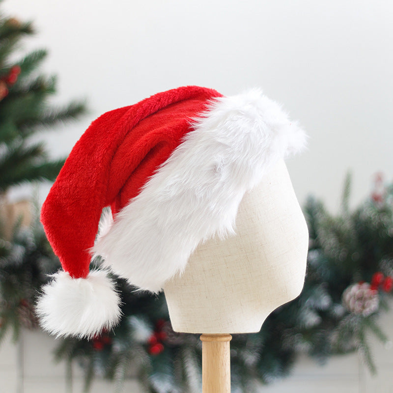 Increase Thicker Big Ball Santa Christmas Plush Hats