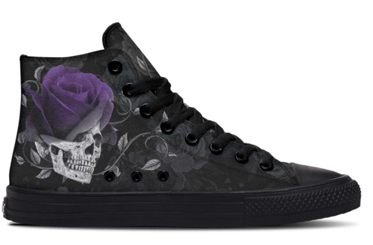 Printed Couple High-top Canvas Shoes