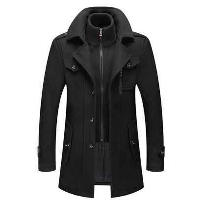 Cold-resistant Plus Cotton Woolen Men's Jacket