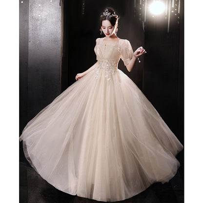 New Birthday Banquet Party Elegant Socialite Host Fairy Slim Evening Dress For Women