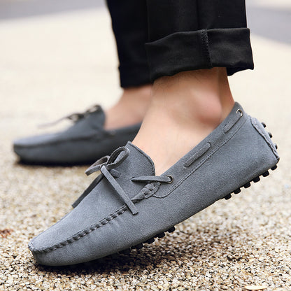 Spring New Men's Leather Peas Shoes