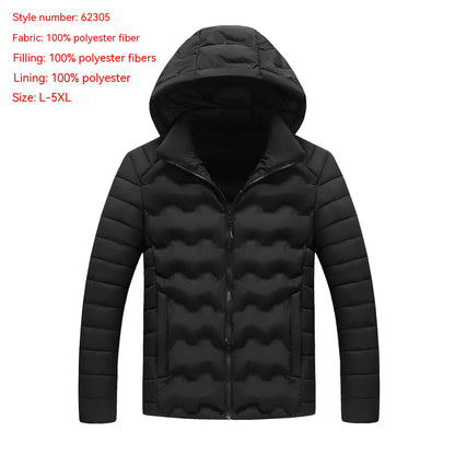 New Autumn And Winter Men's Casual Cotton-padded Jacket