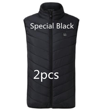 Heated Vest Smart Electric Heating Jacket Men Women Waistcoat Winter