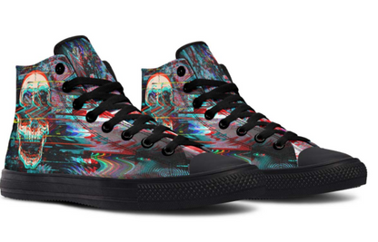 Printed Couple High-top Canvas Shoes