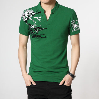 Summer Men's Short-Sleeved T-Shirt Plus Size Men's T-Shirt Bottoming Shirt