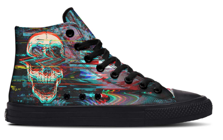 Printed Couple High-top Canvas Shoes