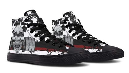 Printed Couple High-top Canvas Shoes