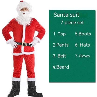 Christmas Costume Men's And Women's Clothing Full Set Performance Costume