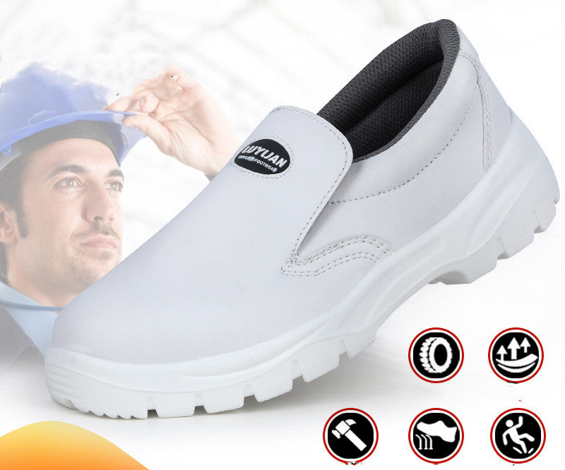 Anti-static, Anti-smashing And Anti-stab Fly Woven Mesh Breathable Safety Shoes