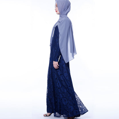 Arab Women's Lace Muslim Women's Dress Summer