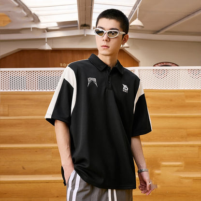 Shuttle Polo Shirt Lapel T-shirt Men's American Style