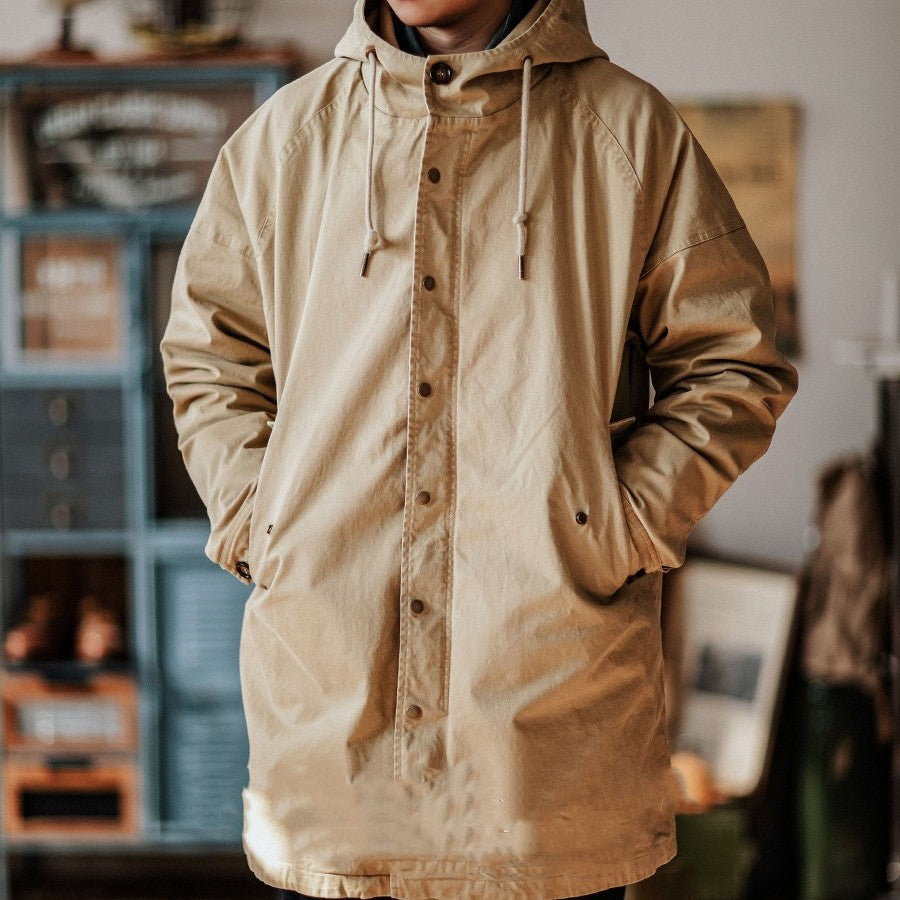 American Retro Fishtail Parka Hooded Jacket