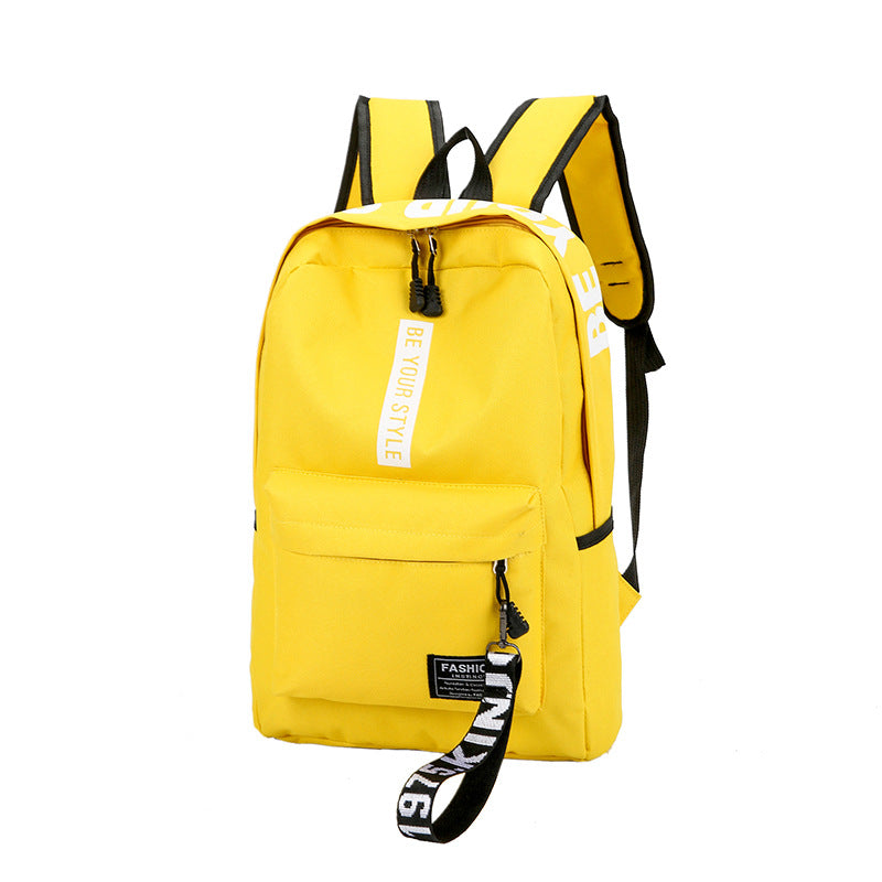 Canvas Large Capacity Fashion Letter Backpack